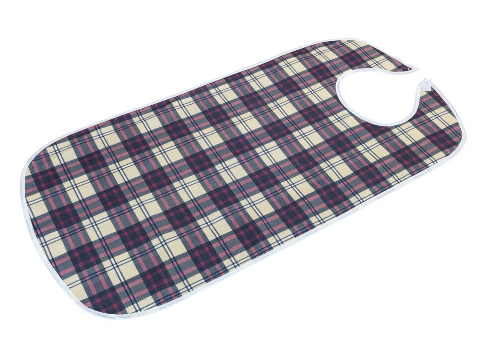 Tablier de cuisine marron/rouge à carreaux - 43 x 91 cm - Lavable à 60 °C