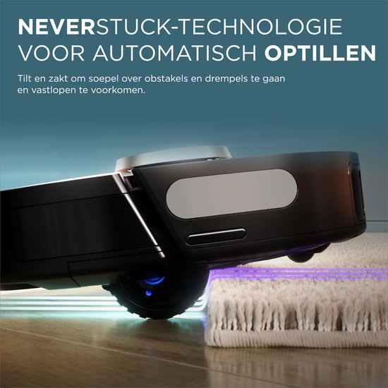 Robot aspirateur Shark PowerDetect avec station de vidange/chargement - Navigation laser complète à 360° - Avec application et technologie anti-odeurs - Pour animaux domestiques - RV2820VEEU