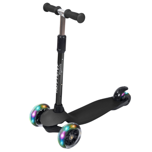 Trotinette enfant avec roues lumineuses LifeGoods, Noir