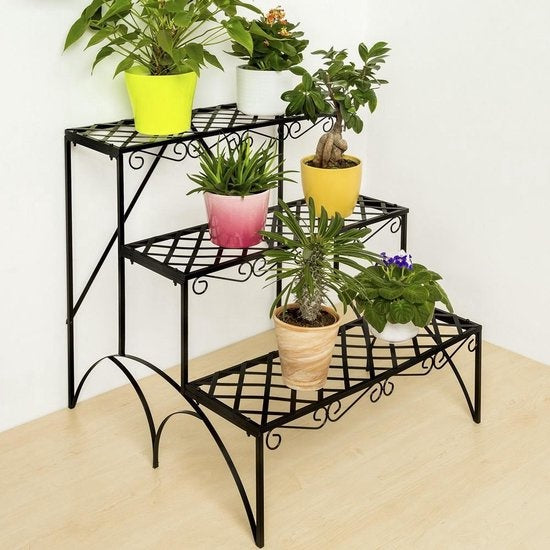 Echelle pour plantes Tecktake - 3 marches droites 401711
