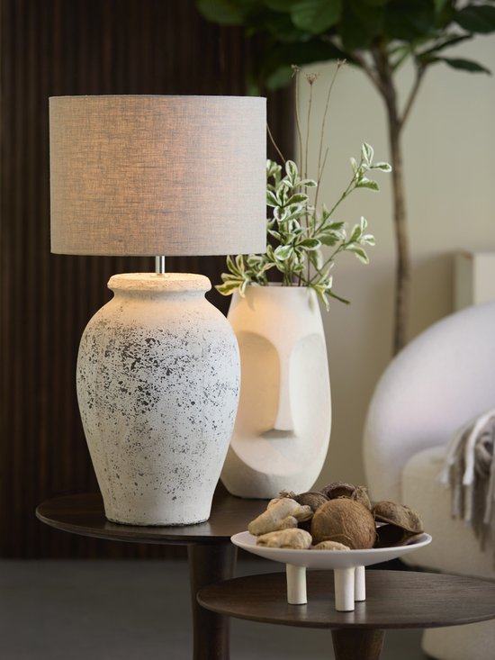 Light & Living VULSINI Pied de lampe Ø28x50 cm gris antique