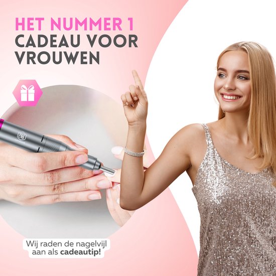 Beeperfect® Lime à ongles électrique avancée - Moulin à ongles - Ensemble de manucure et pédicure - 35 000 tr/min - 26 embouts et 66 rouleaux de ponçage