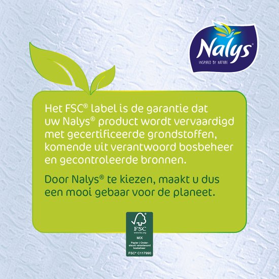 Papier hygiénique Nalys Soft White - 2 couches - 96 rouleaux