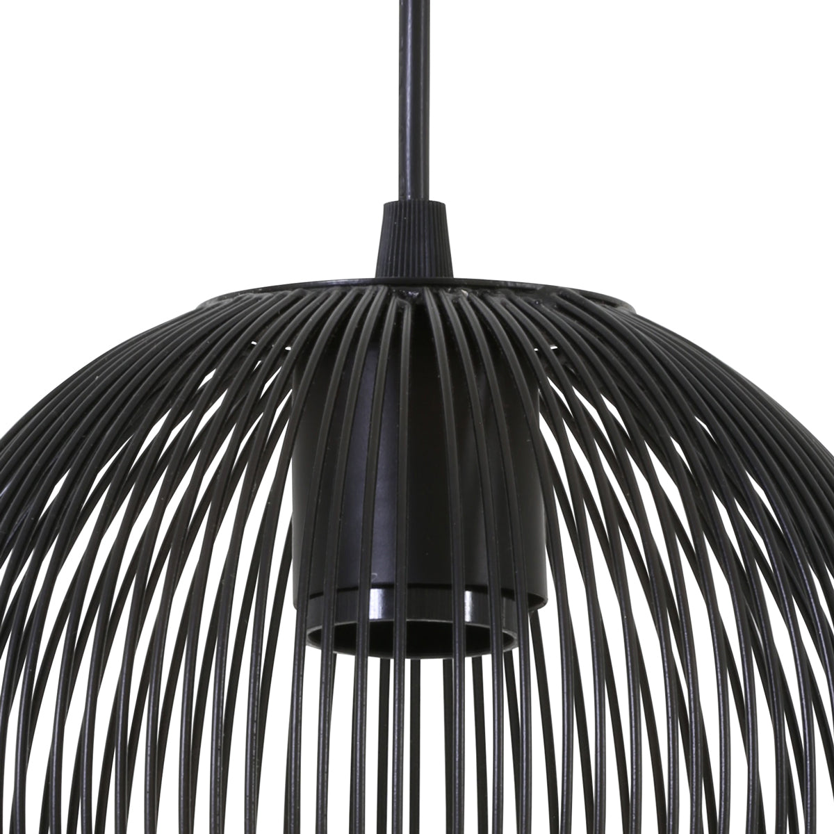Light & Living Lampe pendante Abby - Ø19 cm - Moderne - Noir