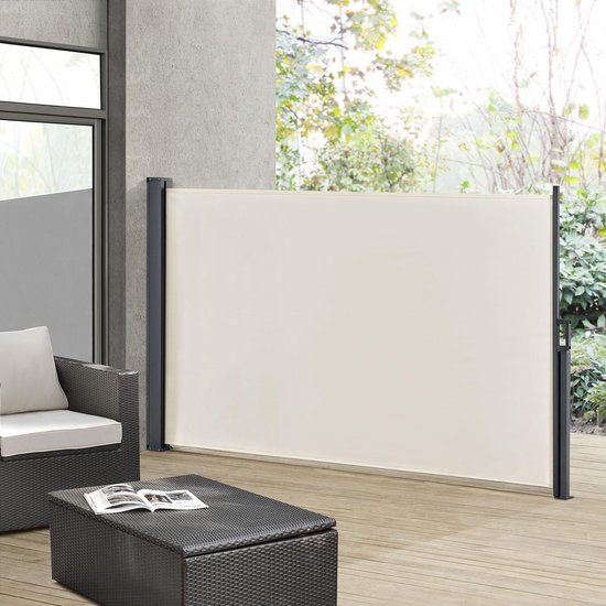 Auvent latéral / marquise - Dubaï - 300 x 200 cm - Beige