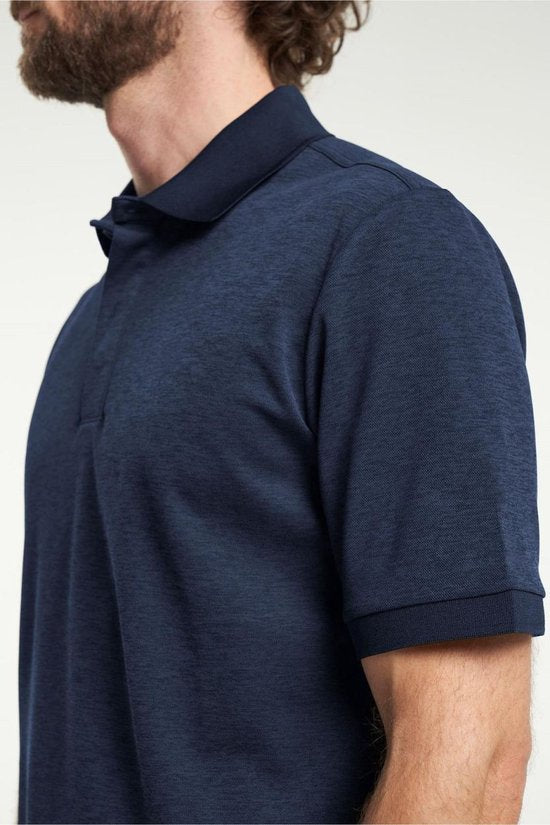 Tenson TXlite Melange Polo 465018060 - Bleu foncé - S