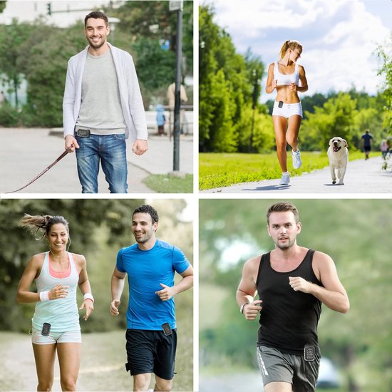 Proskill Podomètre avec clip - Traceur d'activité simple - Poche de pantalon - Convient aux femmes, aux hommes et aux enfants - Randonnée et fitness