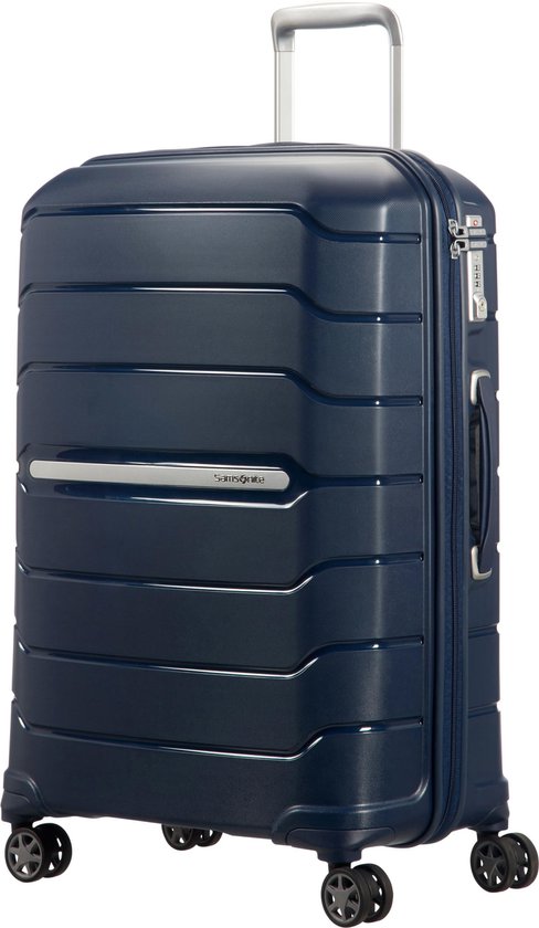 Samsonite Travel Suitcase - Flux Spinner 68/25 Expandable (Medium) Navy Blue