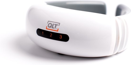 QLT Pulse Neck Massage Device with 16 Stages - 6 Massage Modes and Timer - Electrostimulation - Efficace contre les maux de tête et les vertiges - White