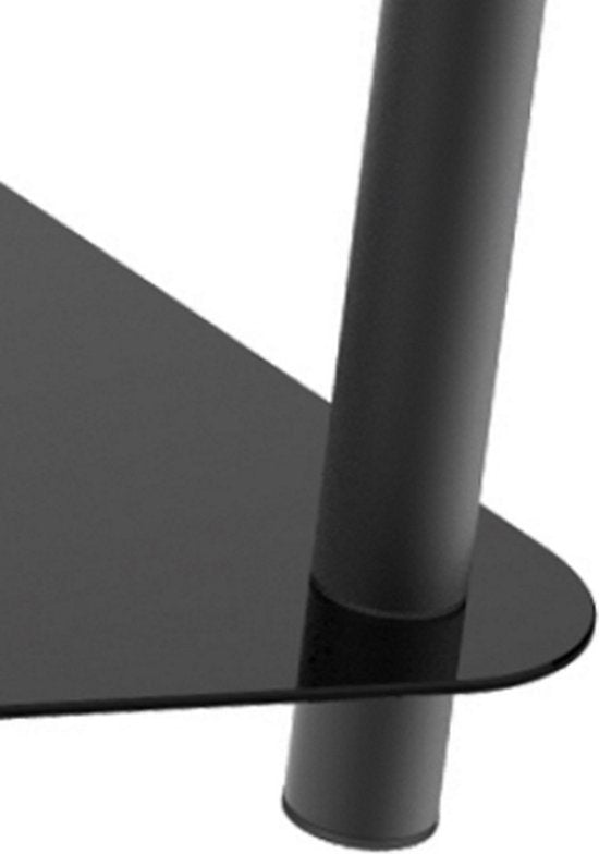 Meuble TV - meuble audio hi-fi - largeur 80 cm - noir