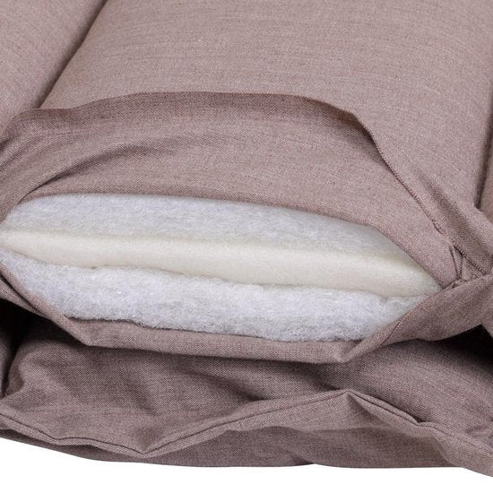 Detex Garden Cushion Lounger Breathable Lounger Cushion Garden - Cream Melange