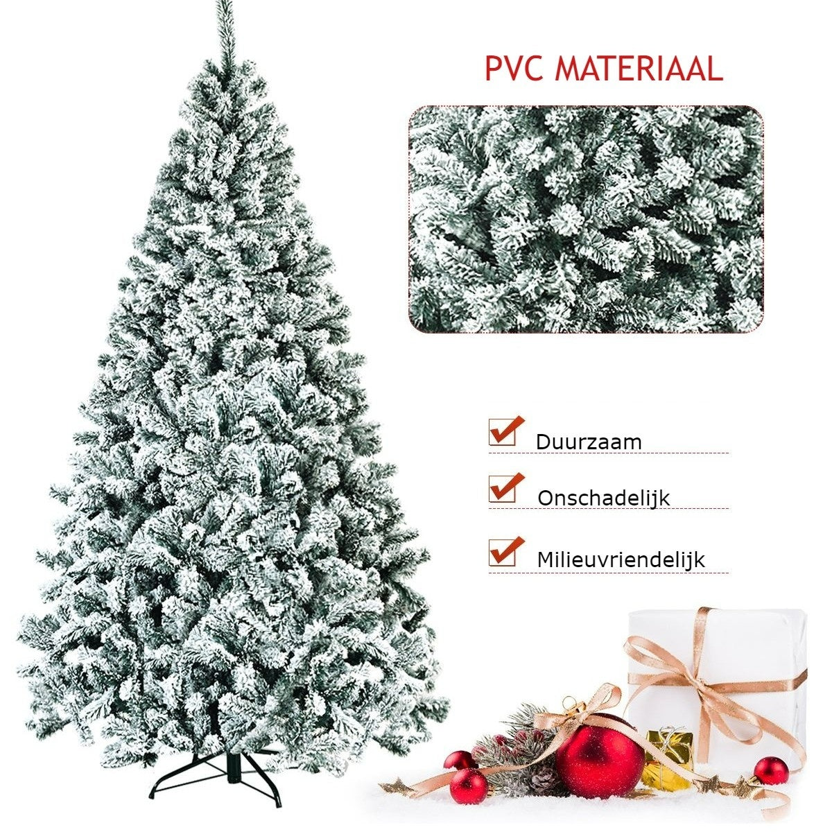 Coast Arbre de Noël artificiel Snowy - Avec support métallique - 225 cm