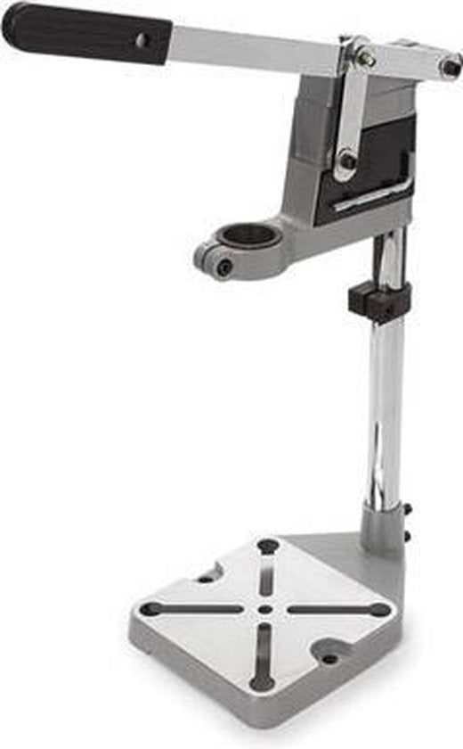Toolland Support universel, pour perceuse, hauteur de colonne 400 mm, profondeur de perçage réglable, fonte