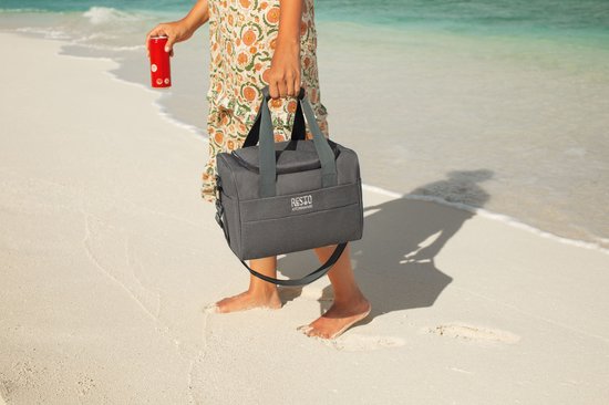 Sac isotherme - Resto - 14L - Résistant à l'eau - Sangle de transport - Gris foncé