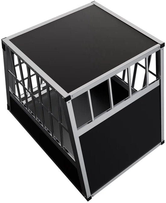 Juskys Boîte de transport pour chiens en aluminium - L