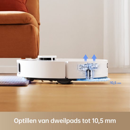 Dreame L10s Pro Ultra Heat - Robot aspirateur avec fonction de lavage à l'eau chaude - Détection et évitement d'obstacles