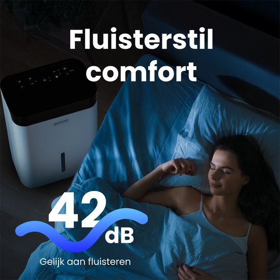Déshumidificateur Auronic - Better Plus Series - 20L - Chambre à coucher, salle de bain, salon et bureau - Déshumidificateur d'intérieur - Blanc