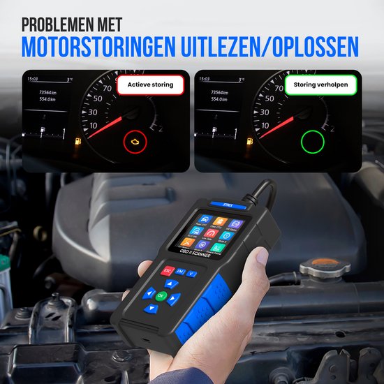 Strex OBD2 Scanner - OBD - Car Readout - Fault Removal - NL Language - Car Scanner - Diagnostic Equipment For Cars - Engine Failure