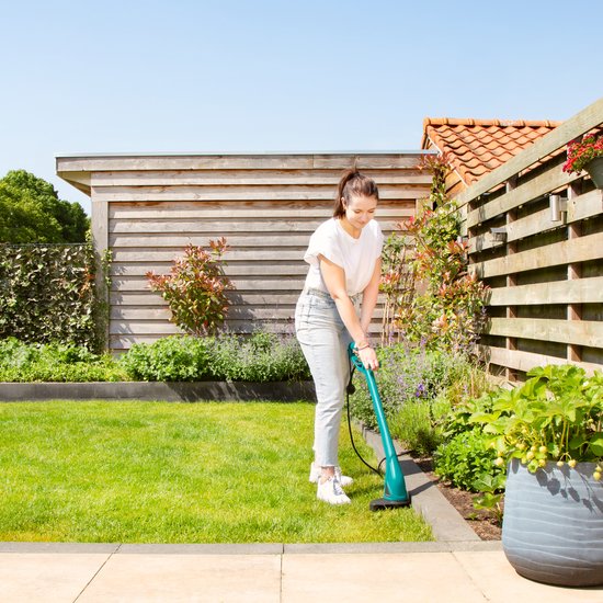 VONROC Coupe-herbe 300W - Diamètre de coupe Ø230mm - Bobine de fil de 4m incluse - Système Tap and Go