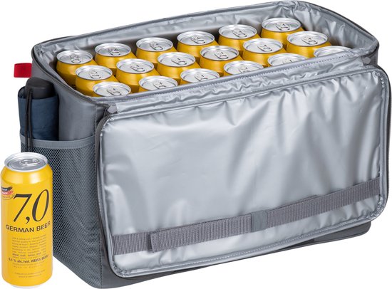 Sac isotherme - Resto - 23L - Résistant à l'eau - Sangle de transport - Gris