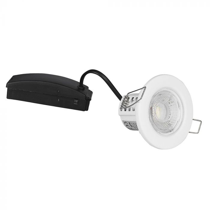 Spot encastré 5W, ignifugé / Puce SAMSUNG / Couleur : 4000K / Blanc / Emballage : 10 pcs.