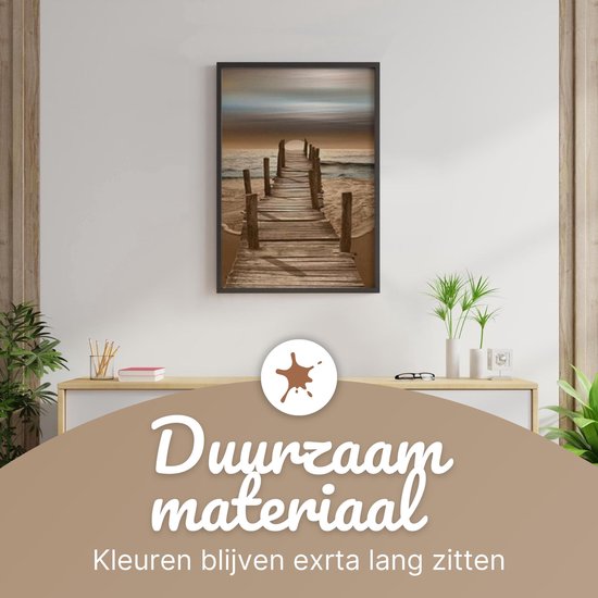 Rubye® Painting By Number Adults - Sunset - Comprend la peinture et les pinceaux - Canvas Painting canvas - Colour by Number - 40x50cm