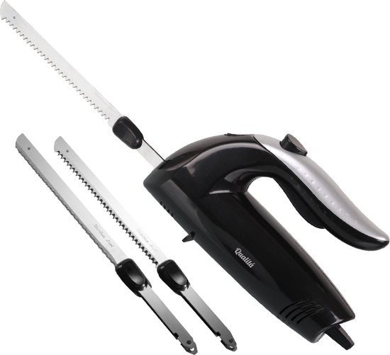 Qualitá® Couteau électrique - Couteau à pain électrique Couteau à viande - Trancheur de pain