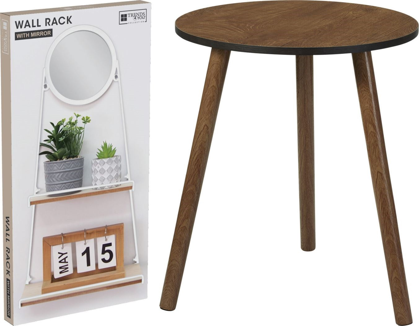 Table d'appoint Walnut - 40 x 40 x 41 cm