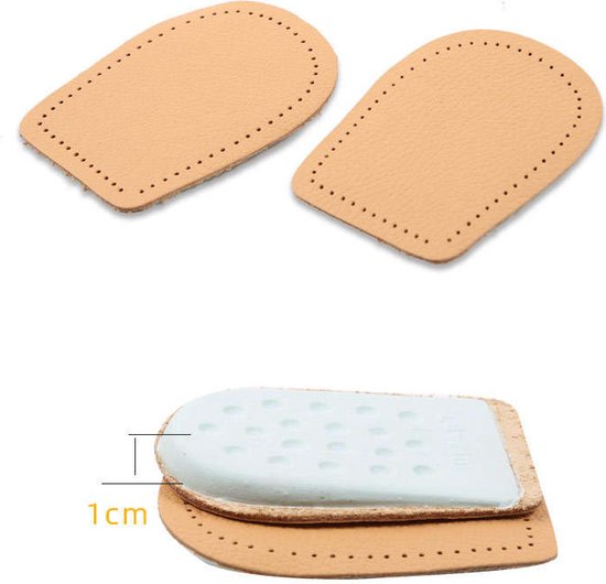 Rehausseur de talon - rehausseur de talon différence de longueur de jambe - orthopédique - semelles en cuir - rehausseur de talon - taille S