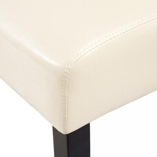 tectake® - 2x Chaise de salle à manger Ensemble de chaises de salle à manger - ergonomique - crème - 401295