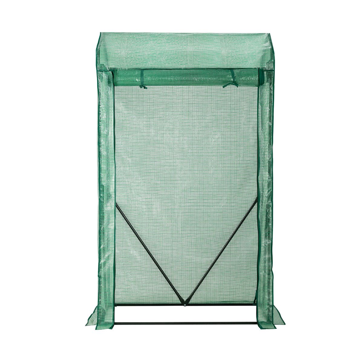 Serre Coast Walk-in Garden - Porte à fermeture éclair pratique - 100 x 50 x 170 cm - Vert