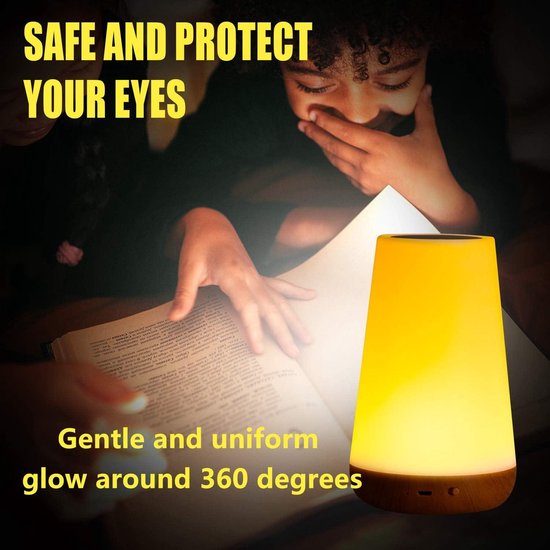 Veilleuse LED rechargeable - commande tactile - 13 couleurs