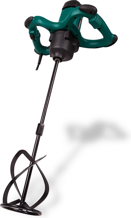 VONROC Mélangeur de peinture / ciment - 1800W - 2 vitesses - 3m de câble en caoutchouc - Agitateur inclus 140x600MM