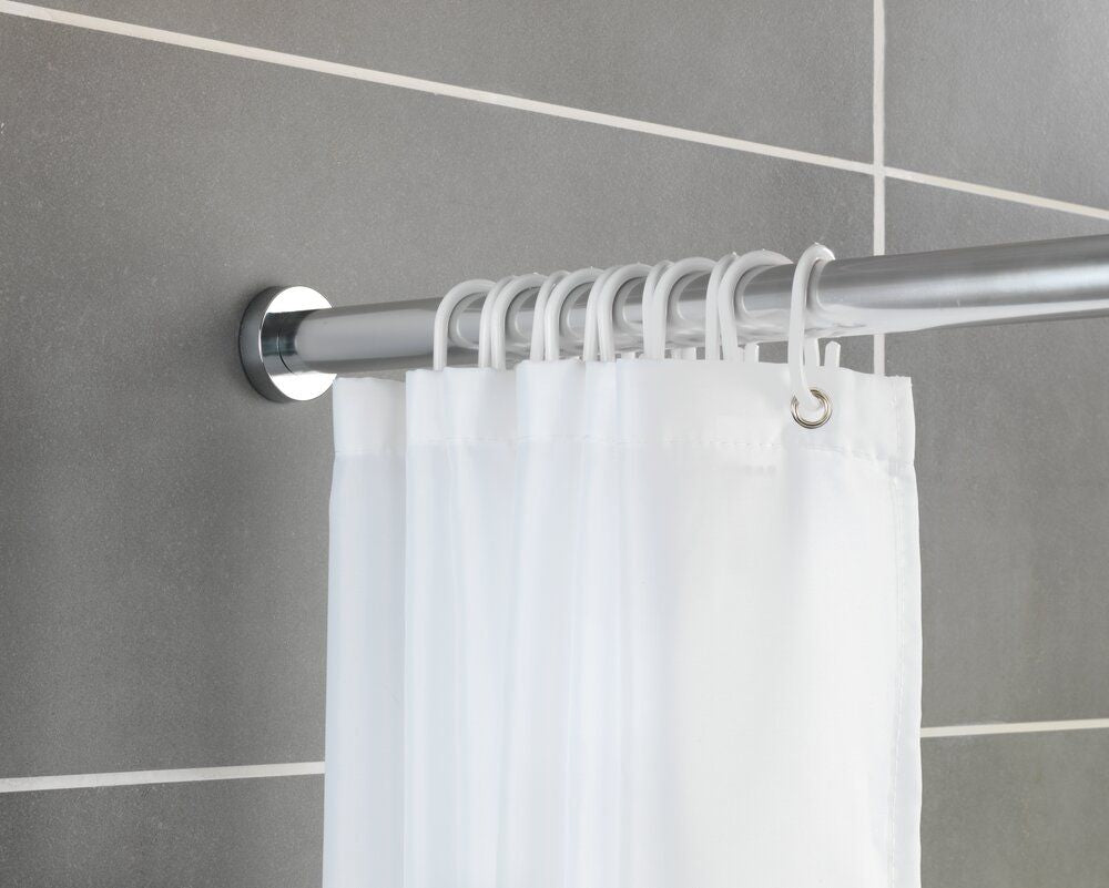 Barre de douche télescopique WENKO Luz, chrome - 70-115 cm - acier inoxydable