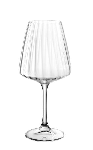 Verre à vin blanc Leonardo Paolo - 540 ml - Verre transparent - Design géométrique moderne
