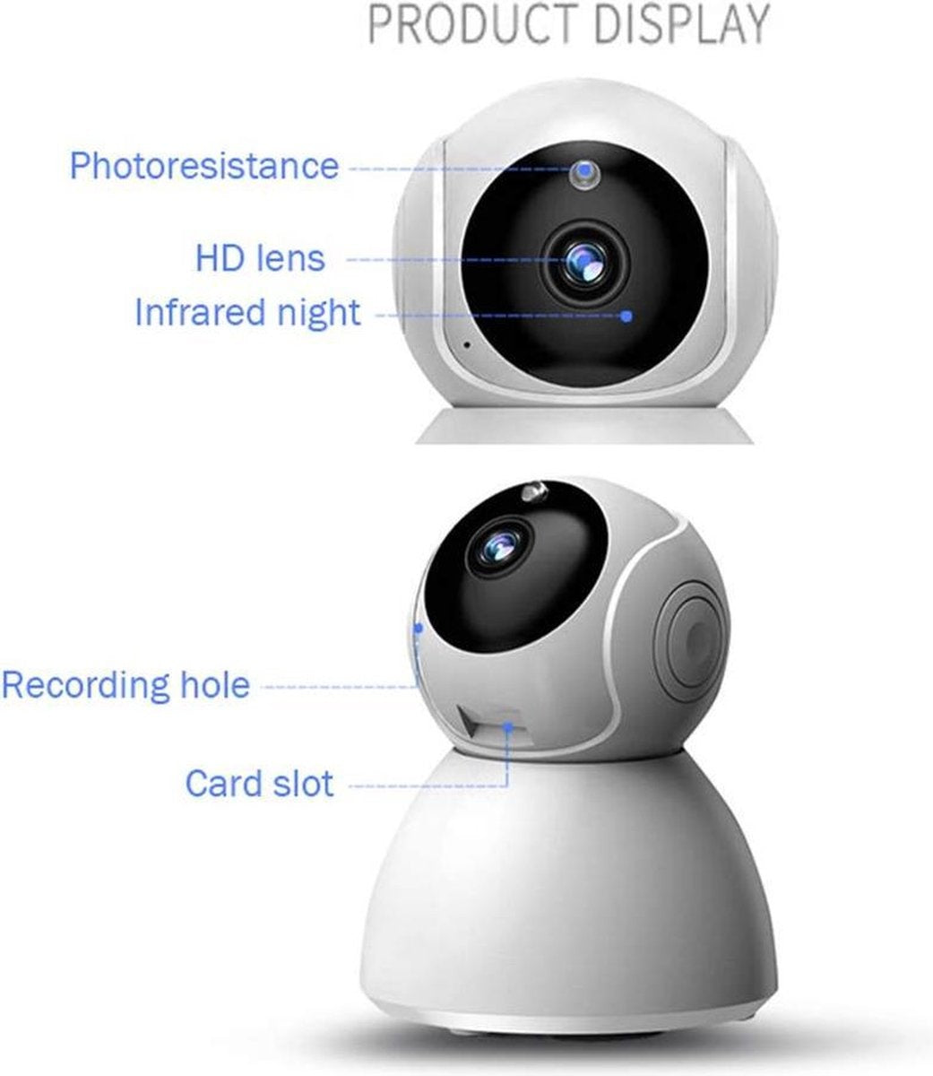 Caméra IP avec détection de mouvement - babyphone - caméra sans fil avec support wifi + application
