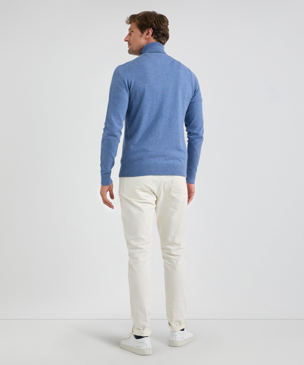 Pull McGregor XL bleu délavé à col roulé - MM242.1203.01.2008 - Bleu - Taille XL