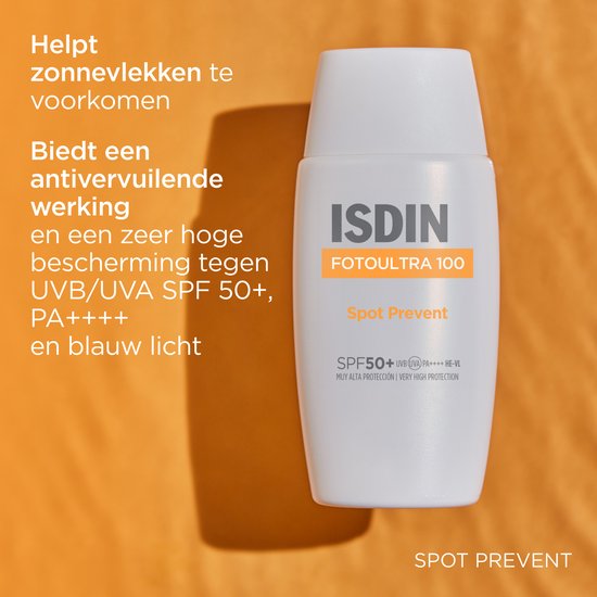 ISDIN - Fotoultra Spot Prevent - SPF50+ - 50 ml - Prévient l'apparition des taches cutanées