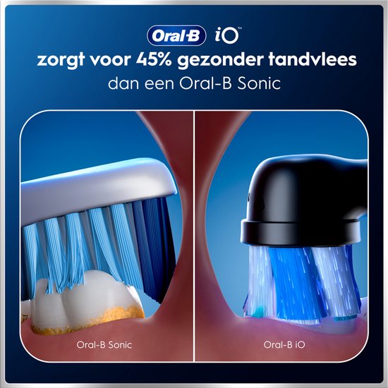Brosse à dents électrique Oral-B iO 6, lot de deux - Noir et rose - 3 têtes de brosse - Étui de voyage haut de gamme