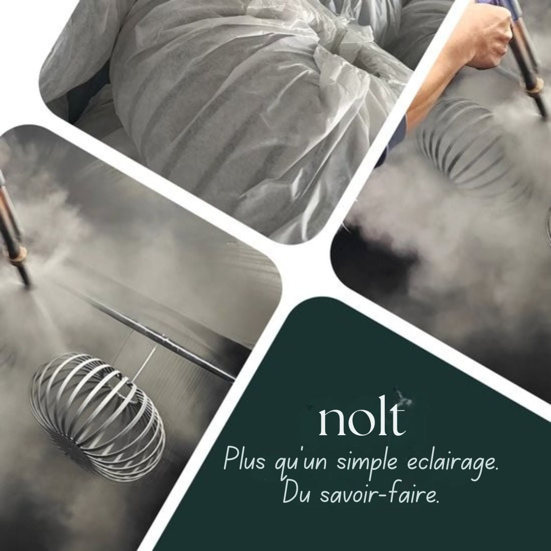 Plafonnier Nolt - 3x E27 Lampe - Industriel - Taupe - ⌀ 28cm - Beige
