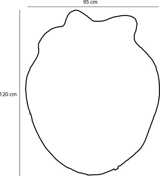 Tapis Kids Room - Strawberry - Tapis rose - 120 x 95 cm - Coton