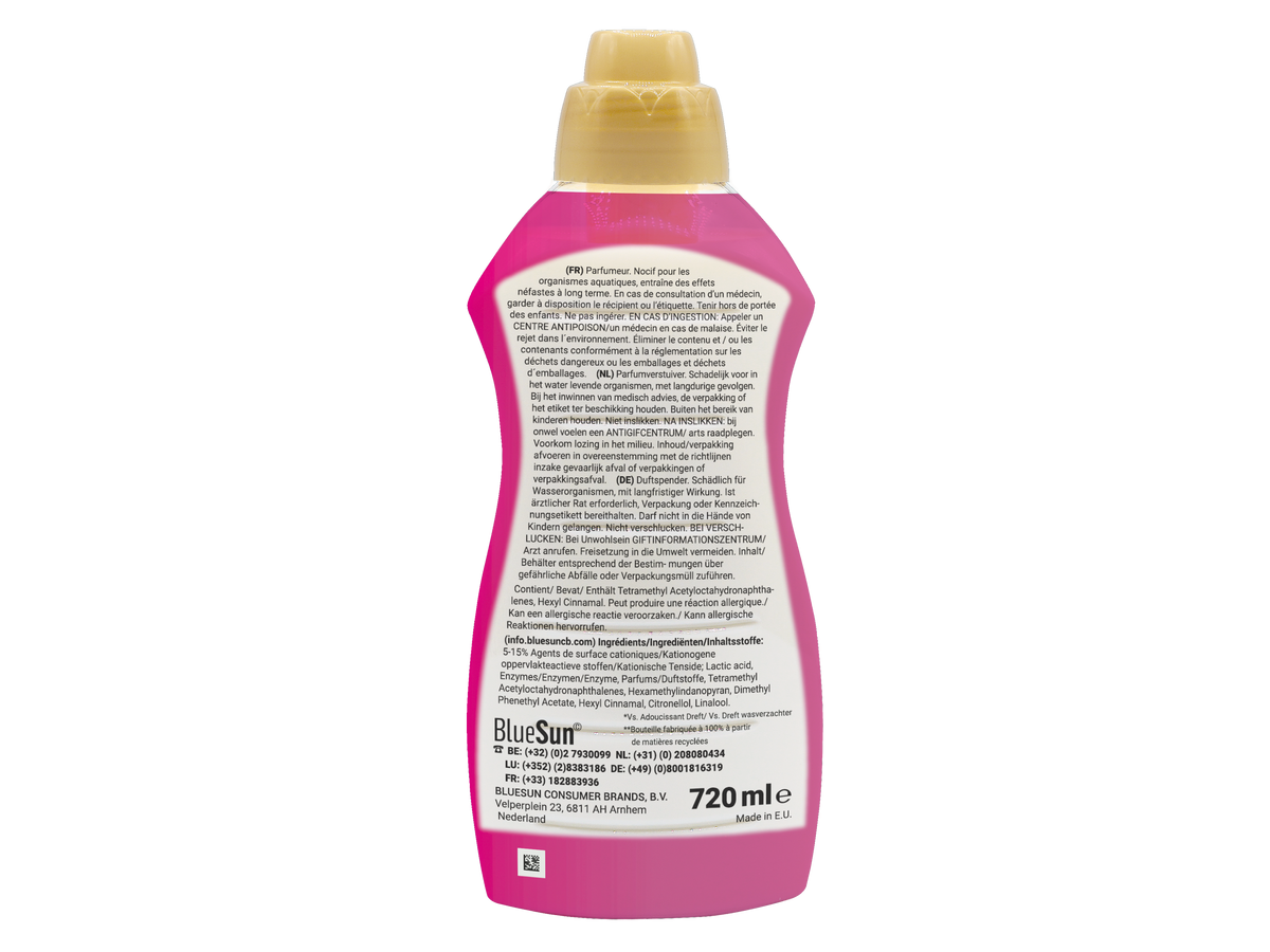 Dreft Liquide 9x Renforçateur de parfum Pink Eternal Garden – 720 ml – Parfum de lessive et soin des tissus à effet longue durée
