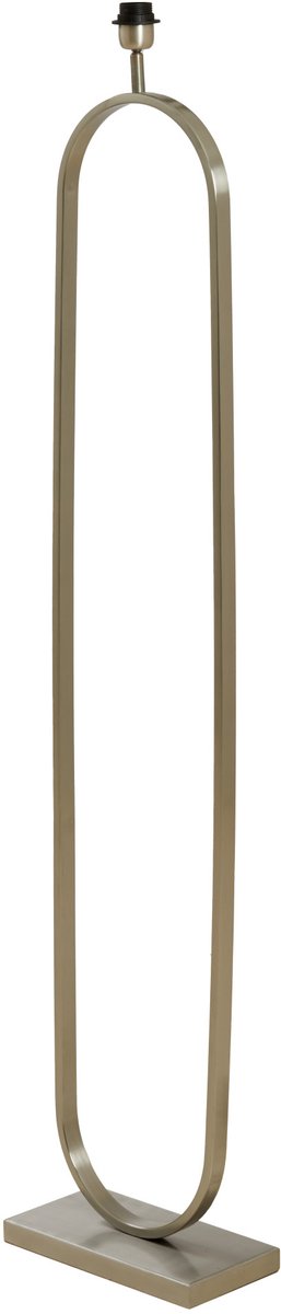 Light & Living Lampadaire Jamiri 142 cm - Nickel - Lampadaire en métal (abat-jour exclu)