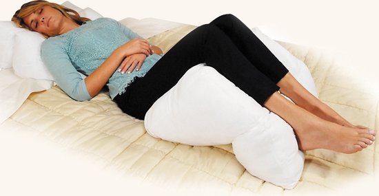 Oreiller Dreamolino Flip - Oreiller 10 en 1 - Détente - Sommeil - Soutien dorsal - Pour ceux qui dorment sur le ventre ou sur le côté - Coussin pour les jambes - Soutien de lecture - Rembourrage moelleux