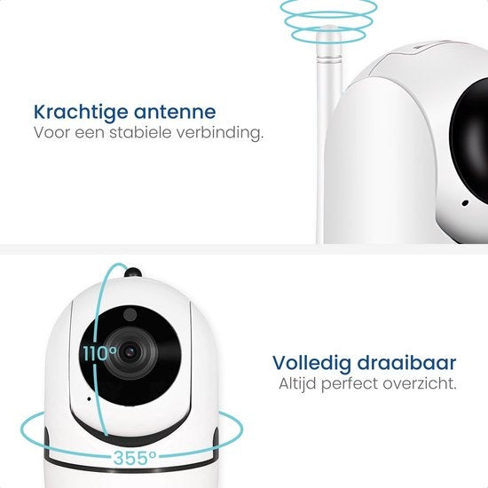 Gologi pet camera - Caméra pour chien - Caméra pour animaux - Caméra de sécurité - Caméra de sécurité - Pour tous les animaux - Avec wifi