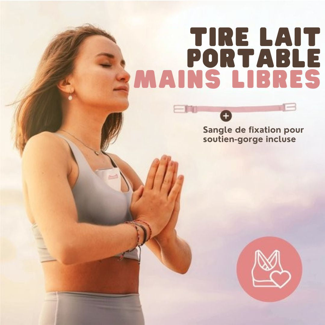 Tire-lait mains libres - Vulpes Goods® BabyCare -Tire-lait électrique sans fil - Double tire-lait électrique - Portable - 2 pièces