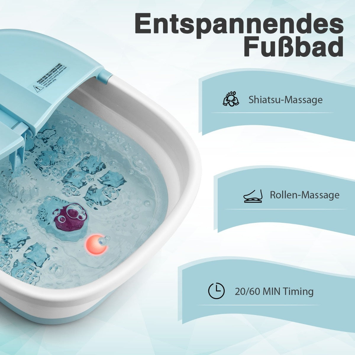 Bain de pieds Coast Massage - 48°C - 500W - 34 x 41 x 21 cm