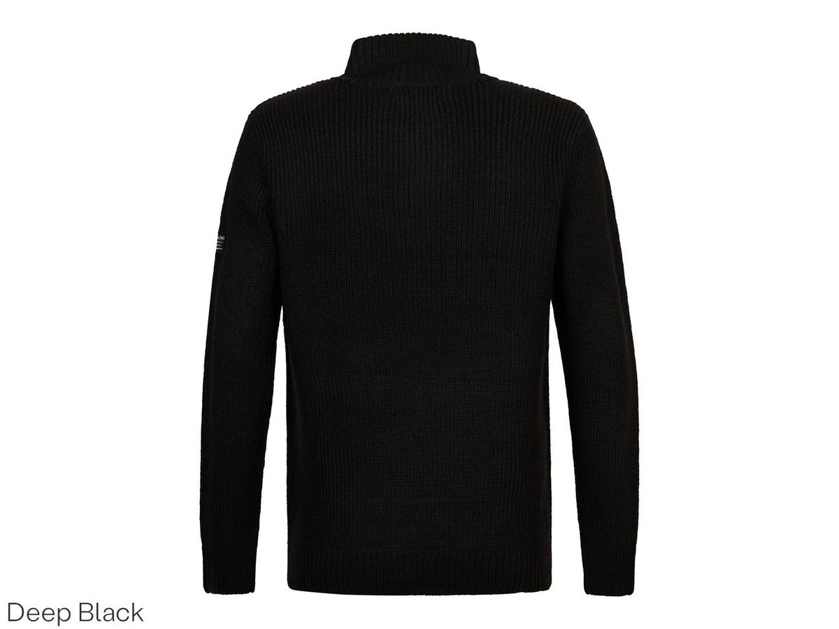 Pull Petrol Industries - Col en maille - taille M - Noir intense