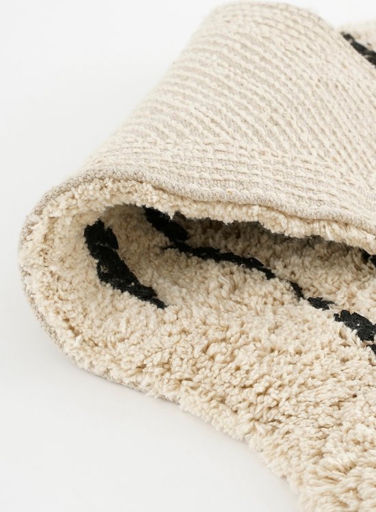 Tapis Chambre d'enfant - Tapis Jungle - Zèbre - 180 x 120 cm - Noir,Blanc