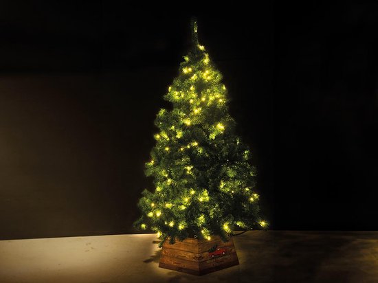 Splendeo Arbre de Noël artificiel atmosphérique avec éclairage LED, système d'installation facile, 180 cm